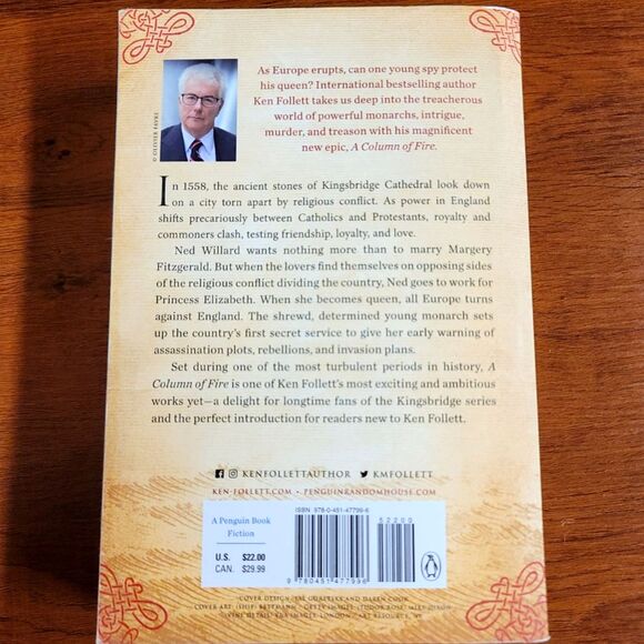 A Column of Fire - by Ken Follett - Picture 3 of 4